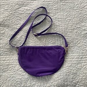 Rich Purple Crescent Multi-Wear Purse